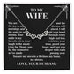 To My Wife –  Magnetic Hearts Necklace  My Home, My Always