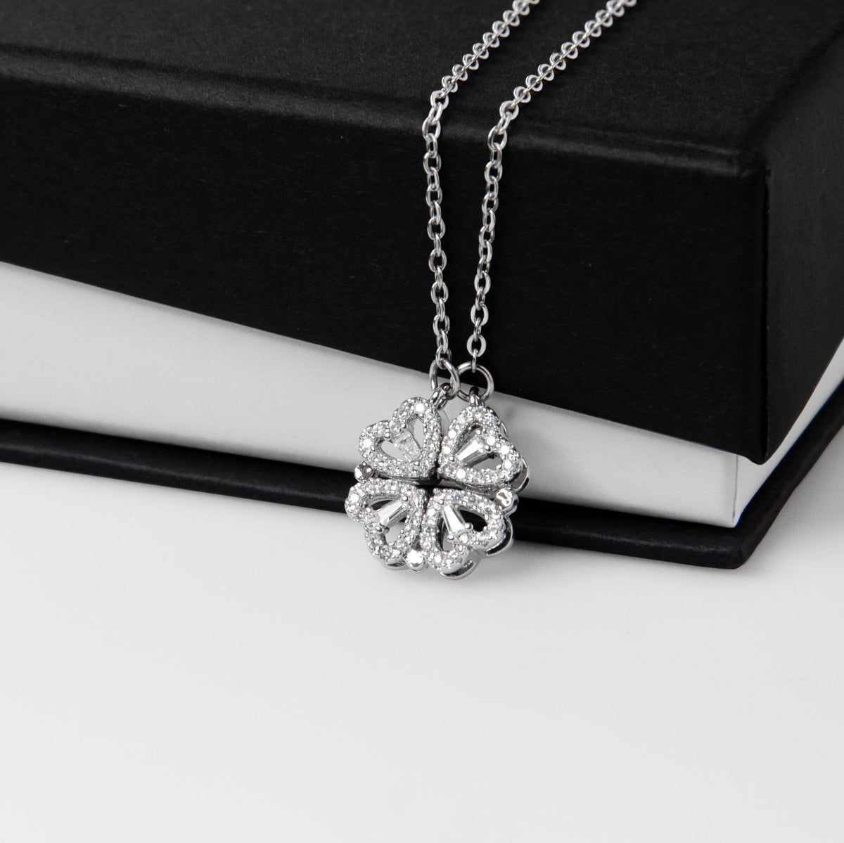 To My Wife –Magnetic Hearts Necklace from Husband | God Kept Us Side-by-Side