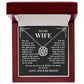To My Wife –  Magnetic Hearts Necklace  My Home, My Always
