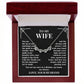 To My Wife –  Magnetic Hearts Necklace  My Home, My Always