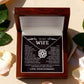 To My Wife –Magnetic Hearts Necklace from Husband | God Kept Us Side-by-Side