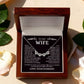 To My Wife –Magnetic Hearts Necklace from Husband | God Kept Us Side-by-Side