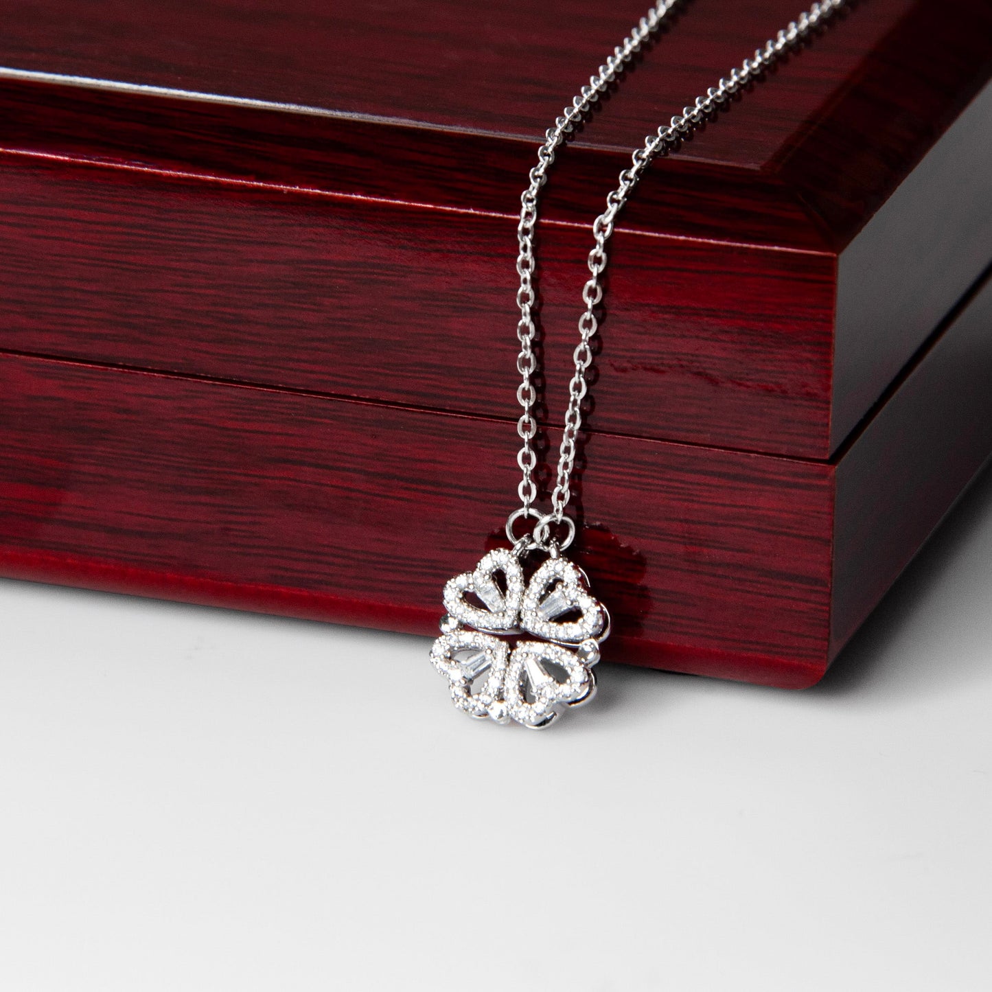 To My Wife –  Magnetic Hearts Necklace  My Home, My Always