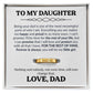 To My Daughter – Forever & Always My Little Girl Personalized Ring