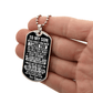 To My Son – I Believe In You Dog Tag Necklace Gift
