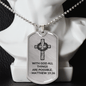 With God All Things Are Possible Dog Tag Necklace