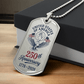 USA 250th Anniversary Dog Tag Necklace – Patriotic Gift 1776-2026