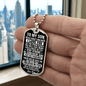 To My Son – I Believe In You Dog Tag Necklace Gift