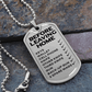 Before Leaving Home Dog Tag Necklace