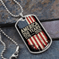America 250th Anniversary Dog Tag Necklace