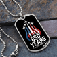 America 250 Years Dog Tag Necklace – Patriotic Fighter Jet Gift 1776-2026