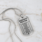 Serenity Prayer Dog Tag Necklace – Christian Faith Gift for Men