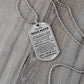 To My Soulmate You and Me Til Forever (Dog Tag Necklace)