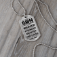 To My Son – Braver Stronger Smarter Dog Tag Gift