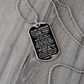 To My Godson – I Love You More Than Words Can Say Dog Tag Necklace