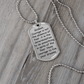 To My Godson – Have Courage To Live Your Dreams Dog Tag Necklace