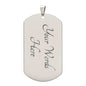 I Can Do All Things Through Christ Dog Tag Necklace