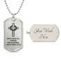 With God All Things Are Possible Dog Tag Necklace