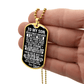 To My Son – I Believe In You Dog Tag Necklace Gift