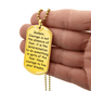 To My Godson – Have Courage To Live Your Dreams Dog Tag Necklace