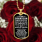 To My Grandson – One Of The Most Beautiful Chapters Dog Tag Necklace
