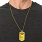 Before Leaving Home Dog Tag Necklace