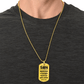 To My Son – Braver Stronger Smarter Dog Tag Gift