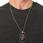 Land of the Free Dog Tag – Patriotic Veteran Gift