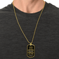 To My Granddaughter – Your Crown Will Never Fall Dog Tag Necklace