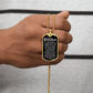 To My Grandson – I Will Always Be There Dog Tag Necklace
