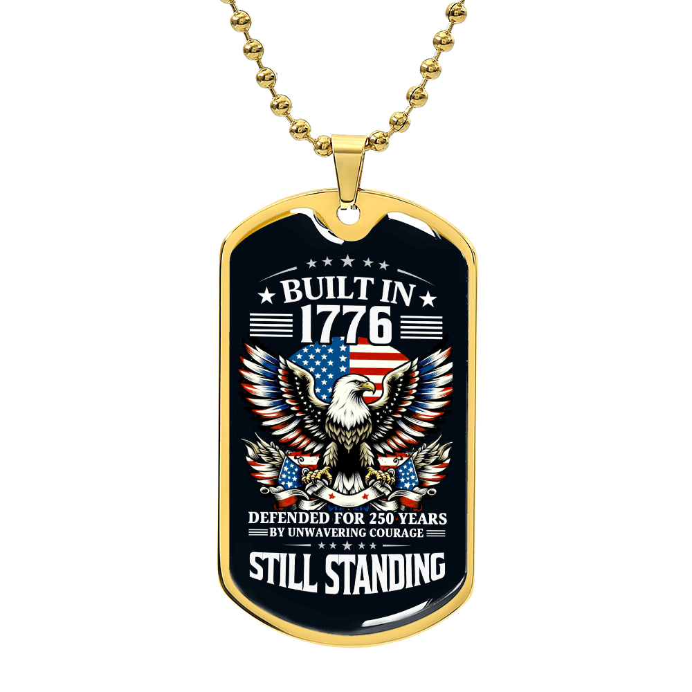 Built in 1776 Dog Tag – Patriotic Veteran Gift