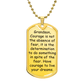 To My Grandson – Have Courage To Live Your Dreams Dog Tag