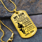 My Son – Believe In Yourself Dog Tag Necklace Gift