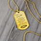 To My Wife Dog Tag Necklace – Christian Gift from Husband