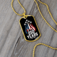 America 250 Years Dog Tag Necklace – Patriotic Fighter Jet Gift 1776-2026