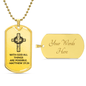 With God All Things Are Possible Dog Tag Necklace