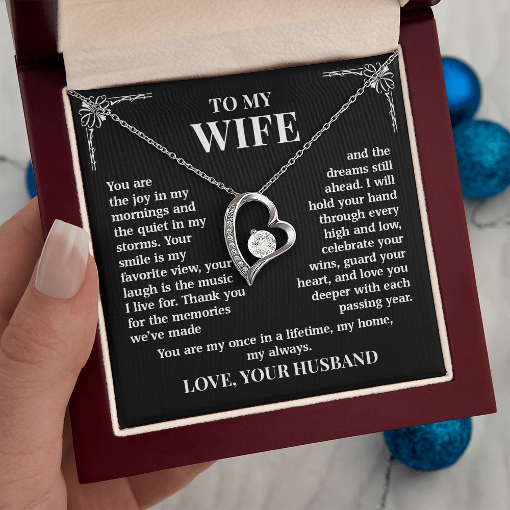 To My Wife – Once In A Lifetime Love | Forever Love Necklace
