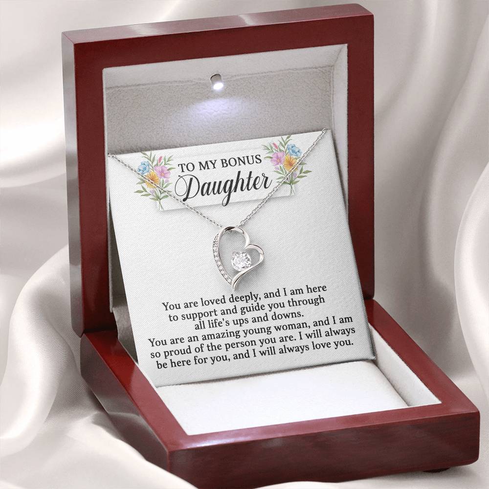 To My Bonus Daughter -You Are Loved Deeply (Necklace)