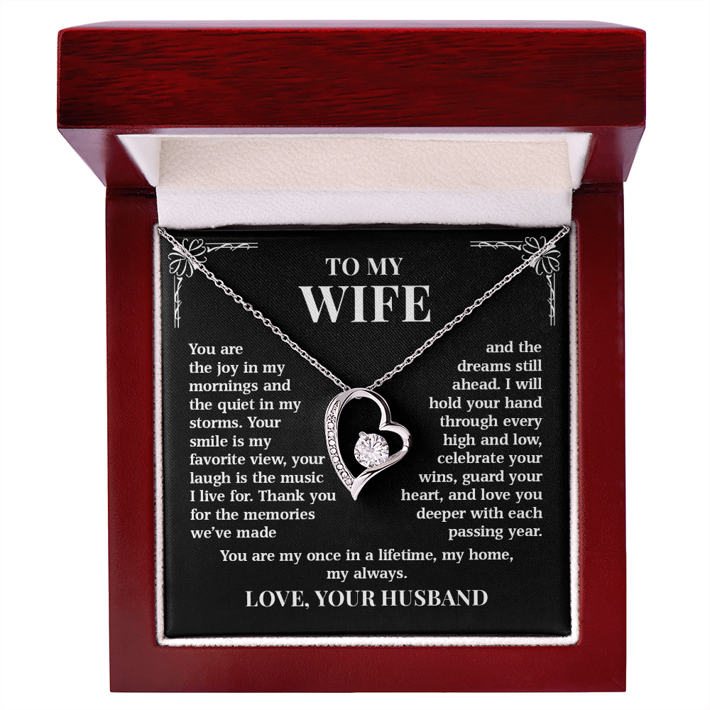 To My Wife – Once In A Lifetime Love | Forever Love Necklace