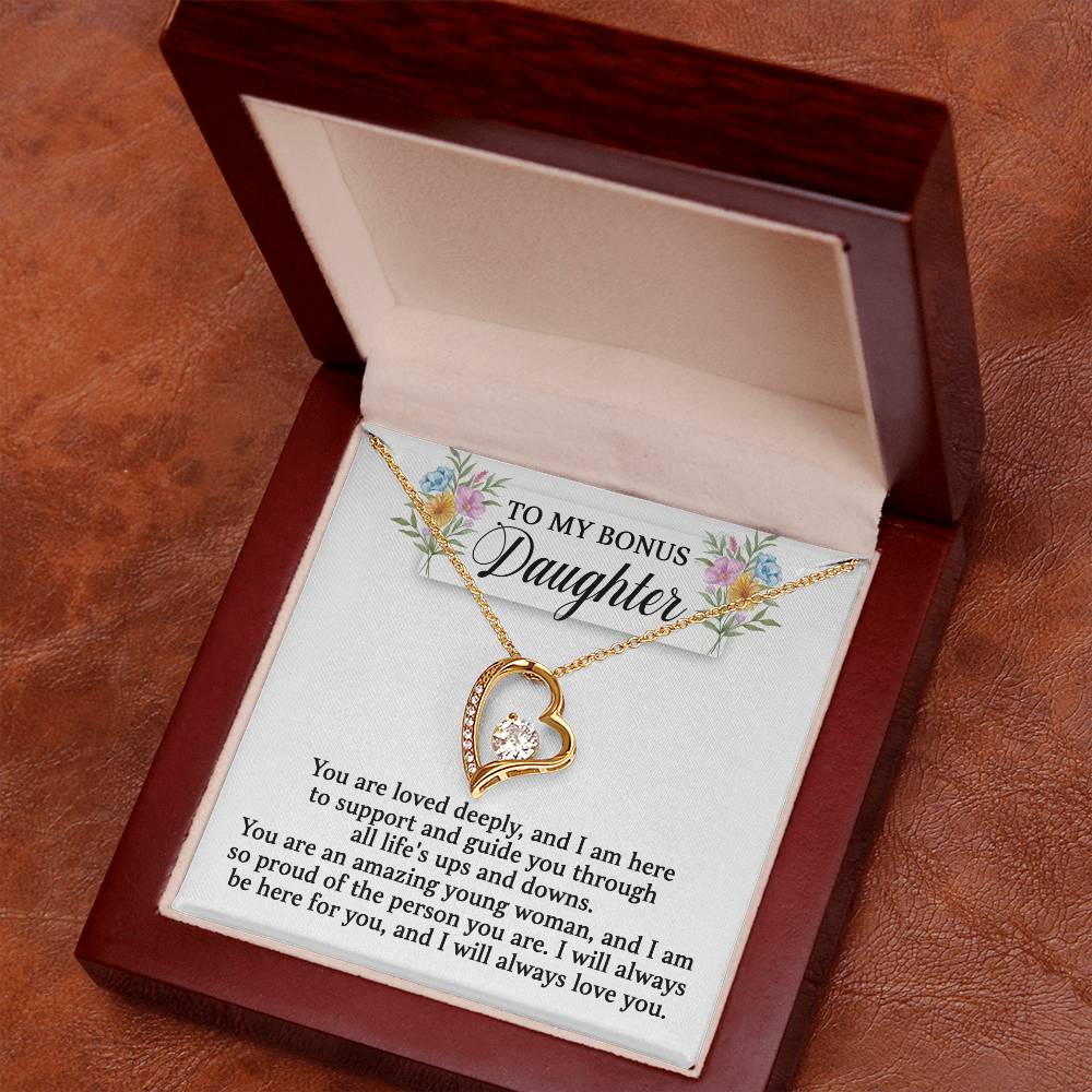 To My Bonus Daughter -You Are Loved Deeply (Necklace)