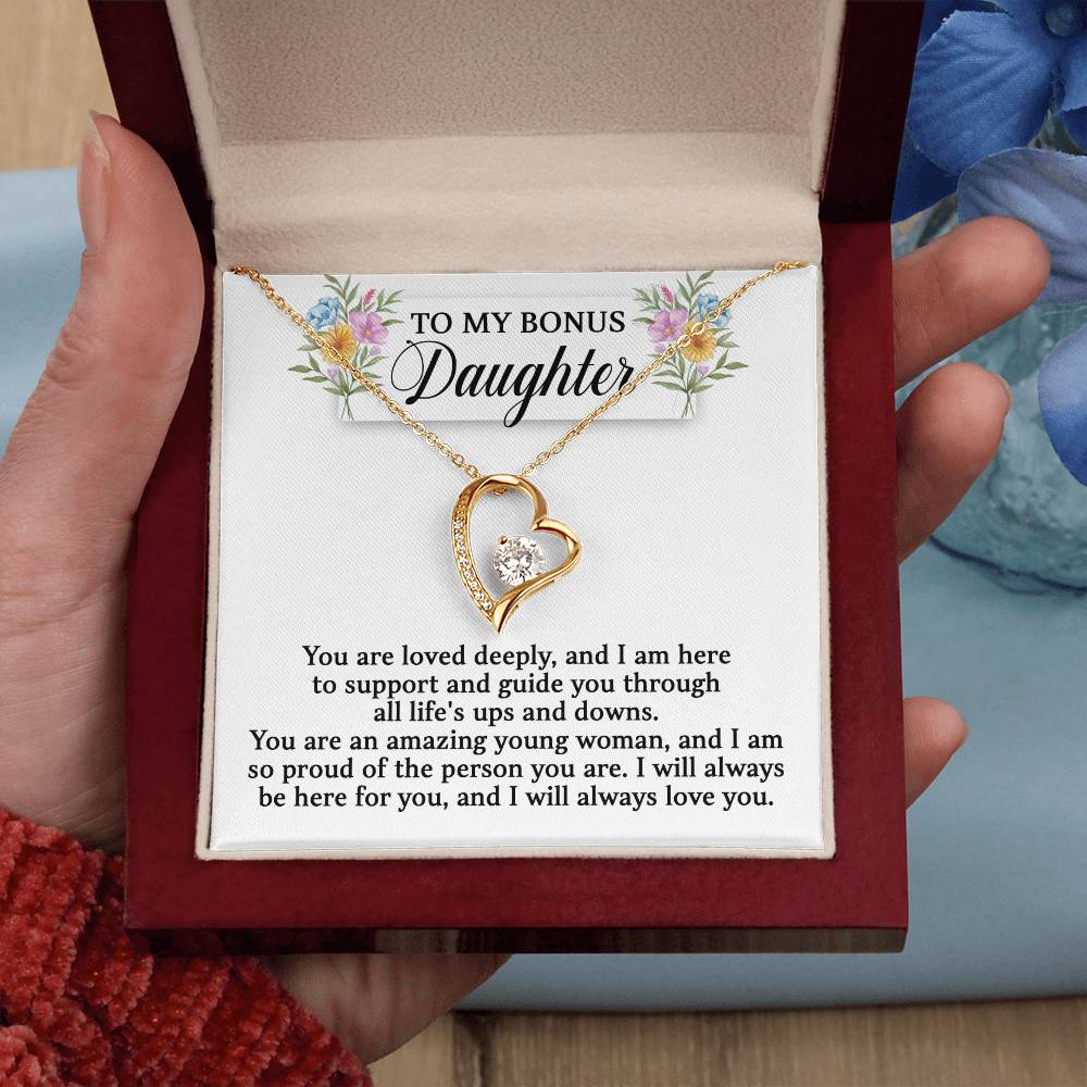 To My Bonus Daughter -You Are Loved Deeply (Necklace)