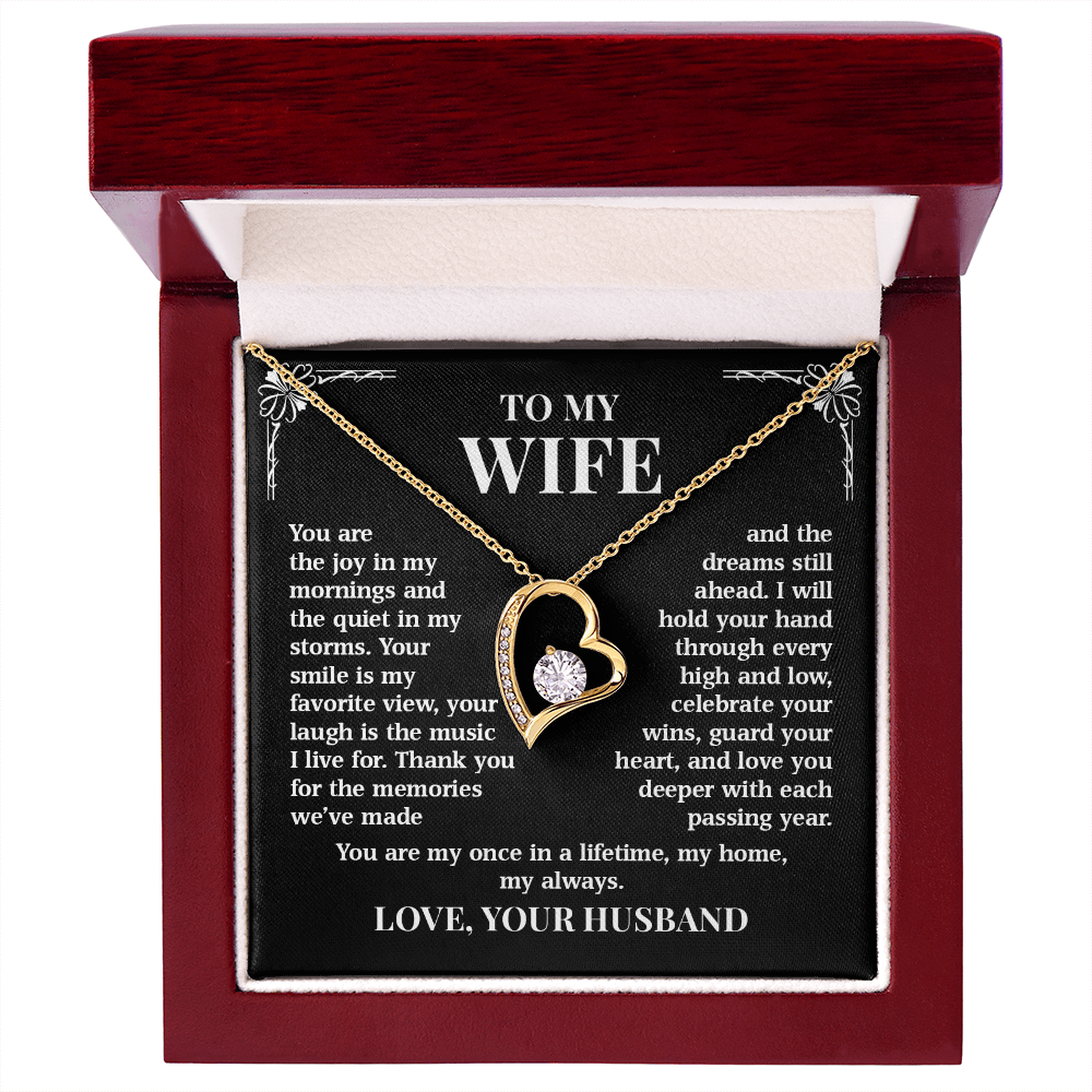To My Wife – Once In A Lifetime Love | Forever Love Necklace