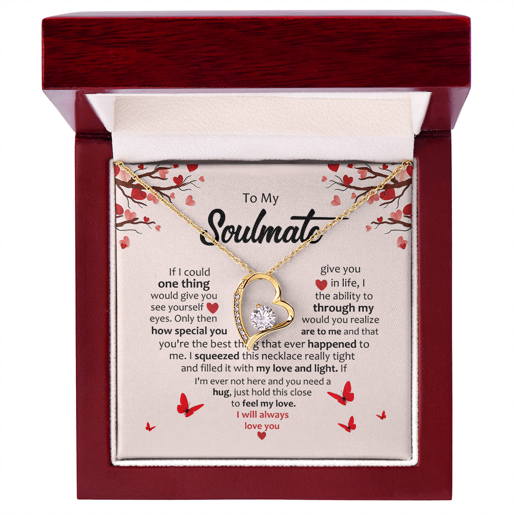 To My Soulmate You're My Always – Forever Love Necklace