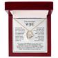 To My Wife – My Constant, My Calm, My Everything Forever Love Necklace