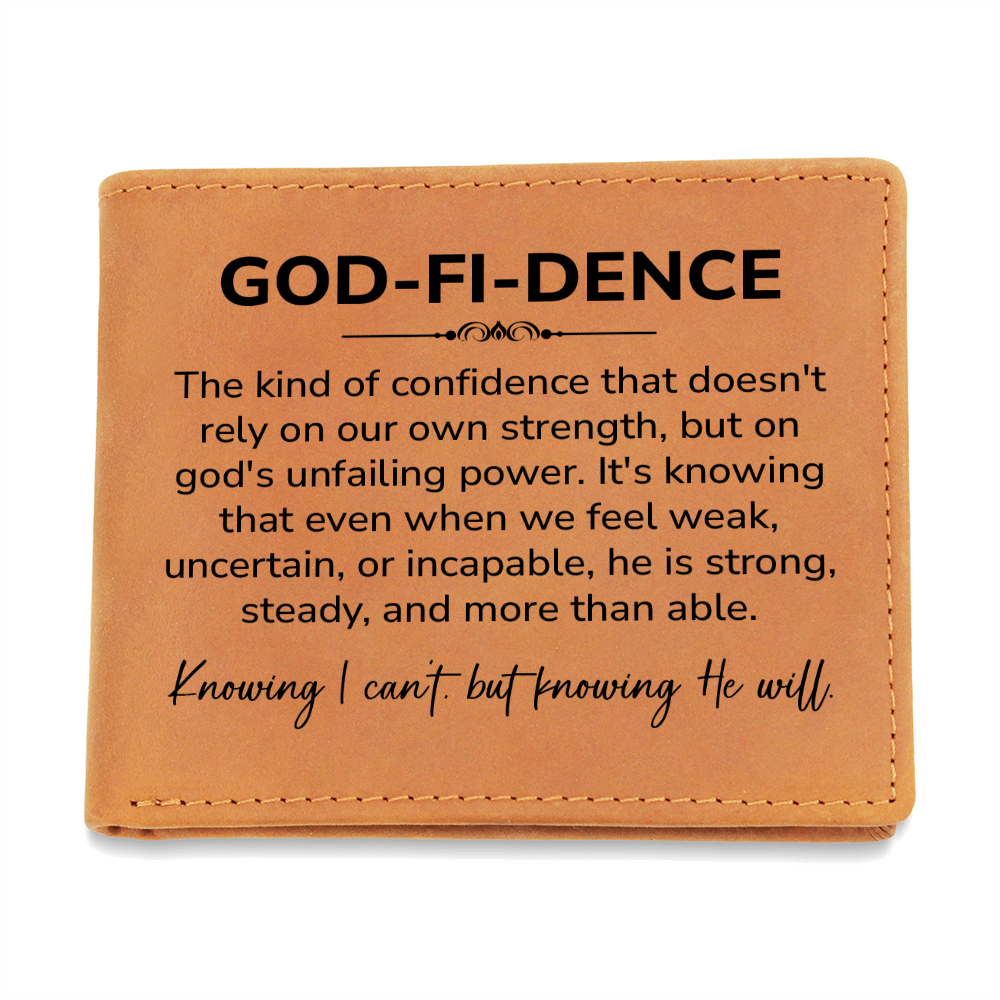 God-Fi-Dence Leather Wallet – Christian Leather Wallet