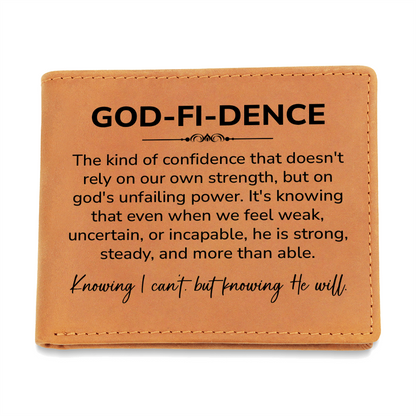 God-Fi-Dence Leather Wallet – Christian Leather Wallet