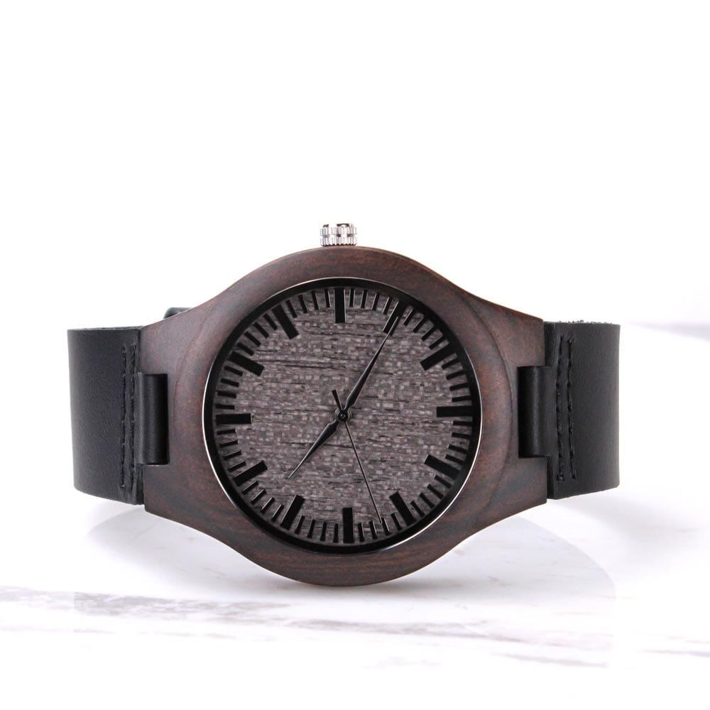 To My Dad – I Love You Forever Wooden Watch Gift