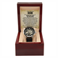 To My Son – “Never Feel That You Are Alone” Skeleton Watch Gift