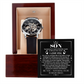To My Son – "Be You, Nothing Else Is Required" Skeleton Watch Gift