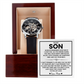 To My Son – “Just Do Your Best” Skeleton Watch From Mom